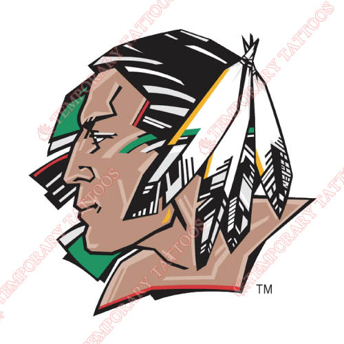 North Dakota Fighting Sioux Customize Temporary Tattoos Stickers NO.5584